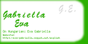 gabriella eva business card